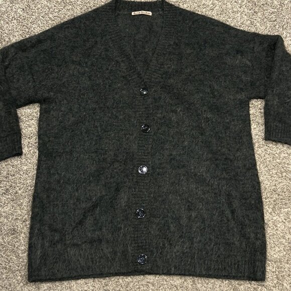 Acne Studios Mohair-blend oversized cardigan - Picture 1 of 4